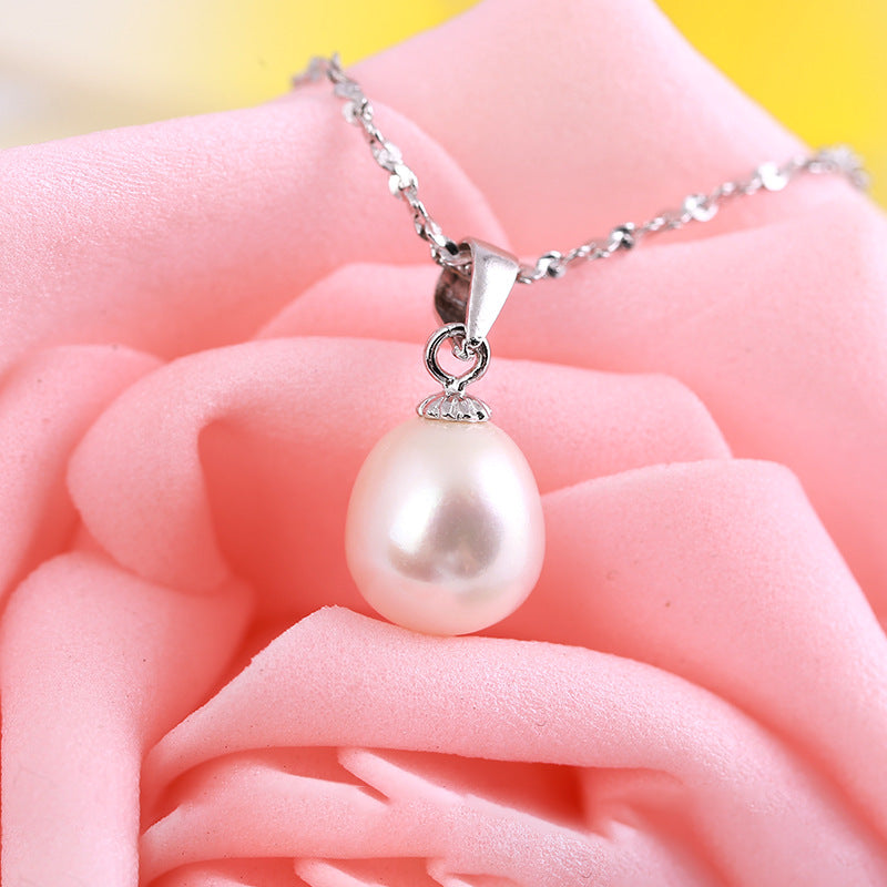 925 Silver Pearl Pendant by Guifeier Jewelry