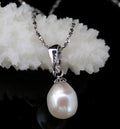 925 Silver Pearl Pendant by Guifeier Jewelry
