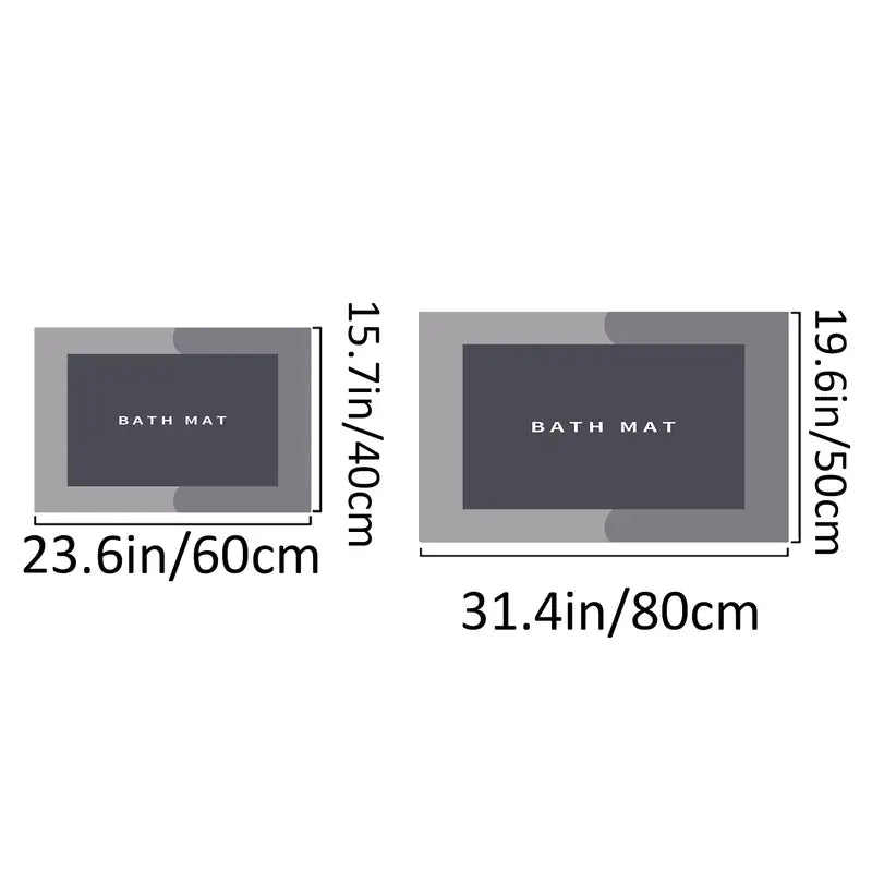 Super Absorbent Quick Dry Diatomaceous Bath Mat