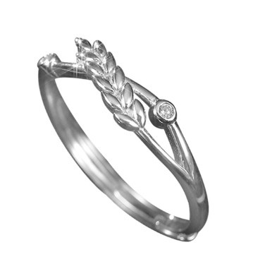 Korean Style Silver Maxiang Happy Couple Ring